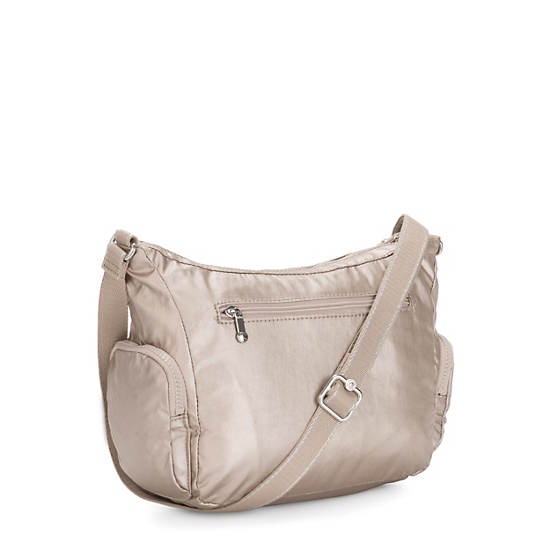 Kipling Gabbie Small Metallic Crossbodytassen Zilver | België 2072YX